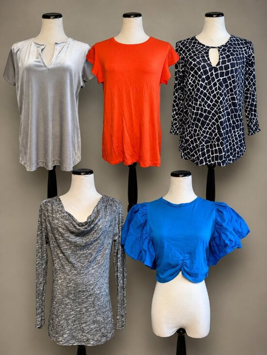 Wholesale Lot Tops - Women's Large Top Resale Wholesale Lot 5 Pieces Ann Taylor DKNY Zara